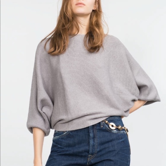 zara batwing top